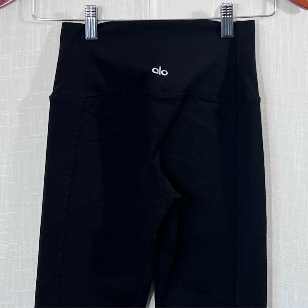 Alo Yoga High Waisted Black Moto Athletic Workout Leggings Size XS - Picture 7 of 11